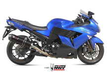 MIVV 2 Slip-on, Oval Black, Standard Exhaust For Kawasaki ZX-14 / ZX-14R 2008-2011