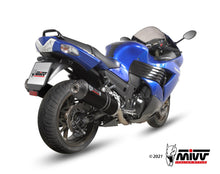 MIVV 2 Slip-on, Oval Black, Standard Exhaust For Kawasaki ZX-14 / ZX-14R 2008-2011