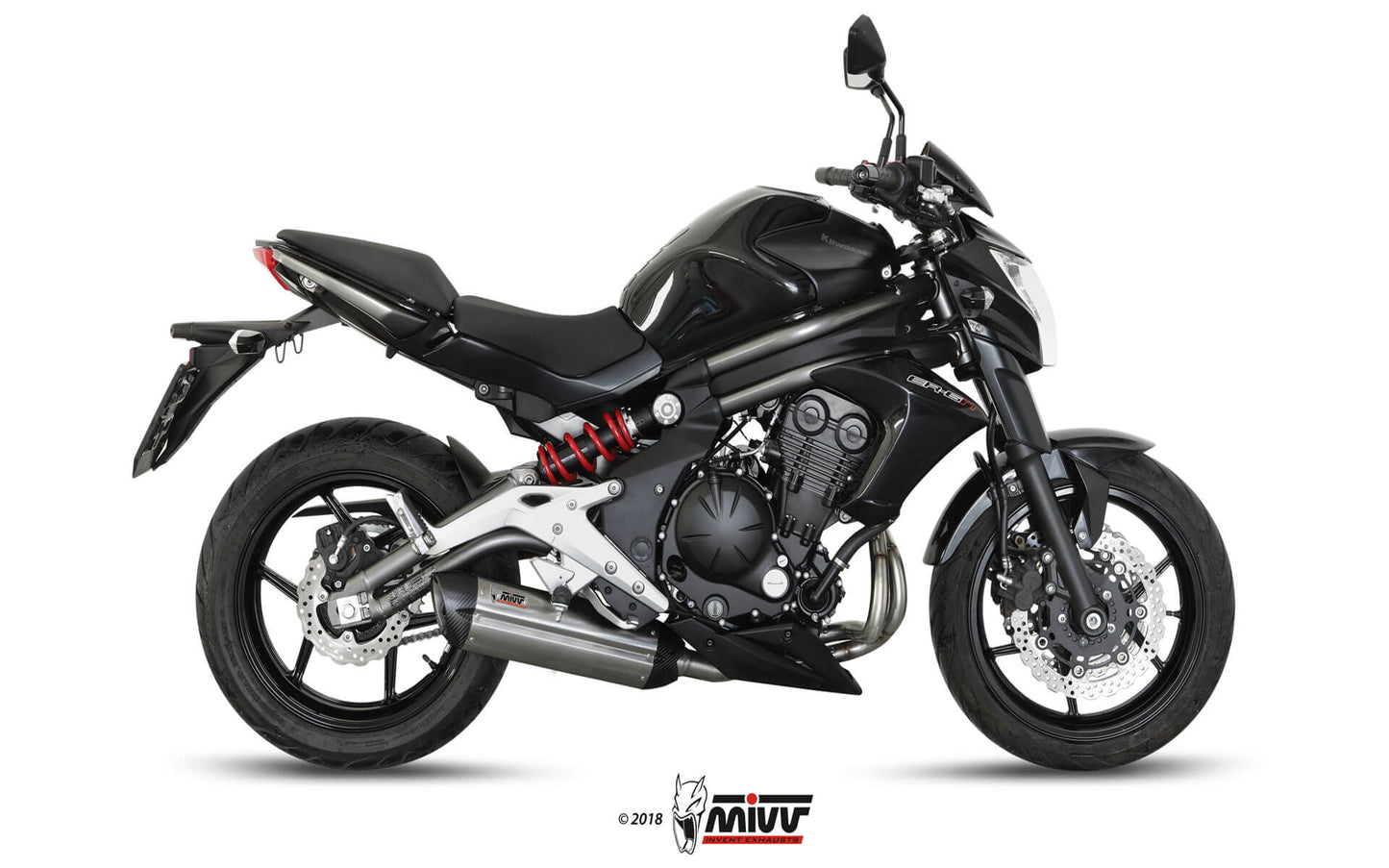 MIVV Full System 2x1, Suono Stainless Steel, Standard Exhaust For Kawasaki ER-6N / F 2012-2016