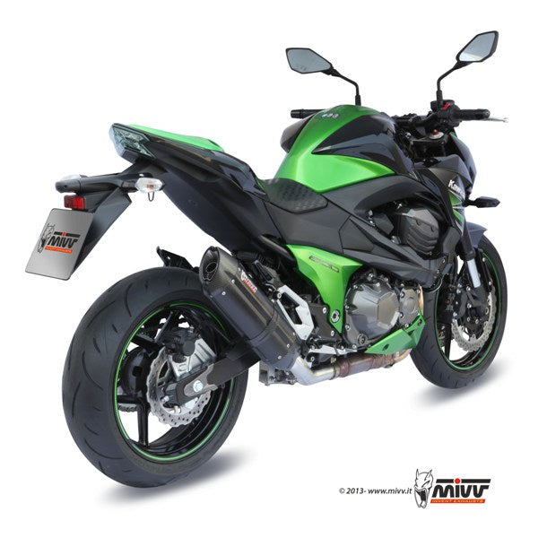 MIVV Slip-on, Suono Black, Standard Exhaust For Kawasaki Z800 2013-2016