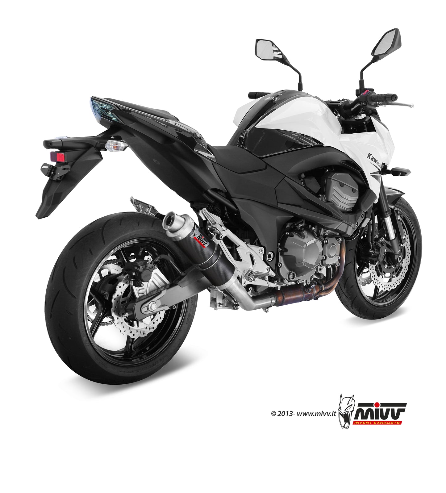 MIVV Slip-on, GP Carbon, Standard Exhaust For Kawasaki Z800 E 2013-2016