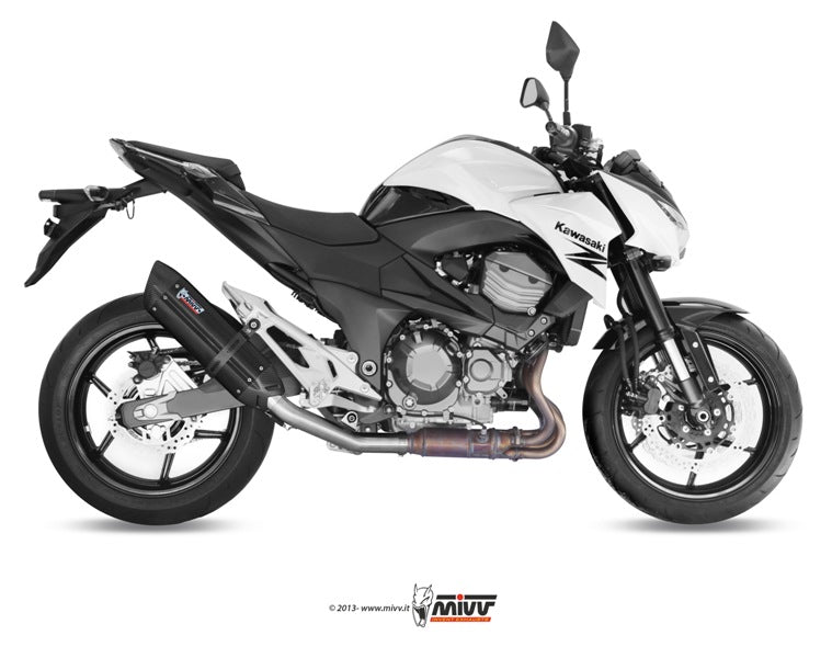MIVV Slip-on, Suono Black, Standard Exhaust For Kawasaki Z800 E 2013-2016