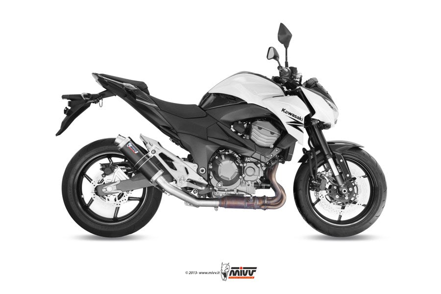 MIVV Slip-on, GP Black, Standard Exhaust For Kawasaki Z800 E 2013-2016