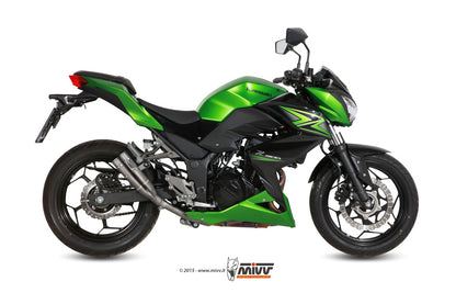 MIVV Slip-on, Double Gun Full Titanium, Standard Exhaust For Kawasaki Ninja 300 13-16, Z300 15-16