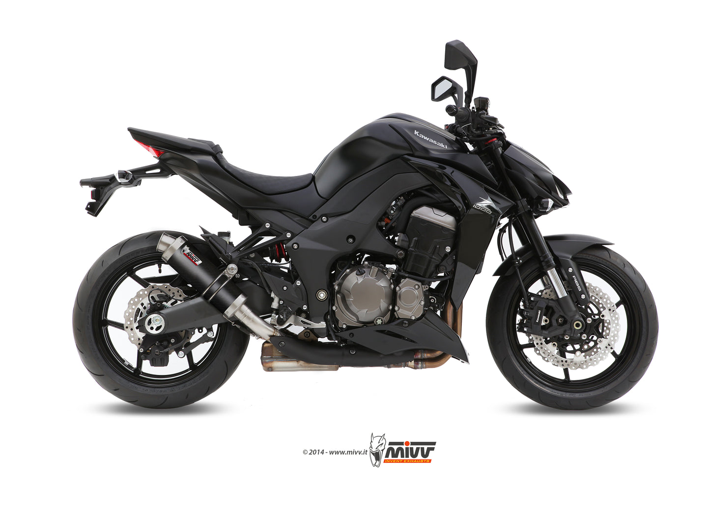 MIVV 2 Slip-on, GP Carbon, Standard Exhaust For Kawasaki Z1000 / Z1000 R Edition 2014-2020