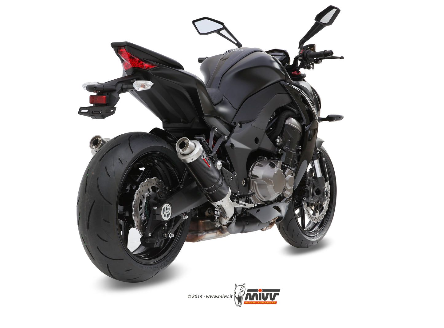 MIVV 2 Slip-on, GP Carbon, Standard Exhaust For Kawasaki Z1000 / Z1000 R Edition 2014-2020