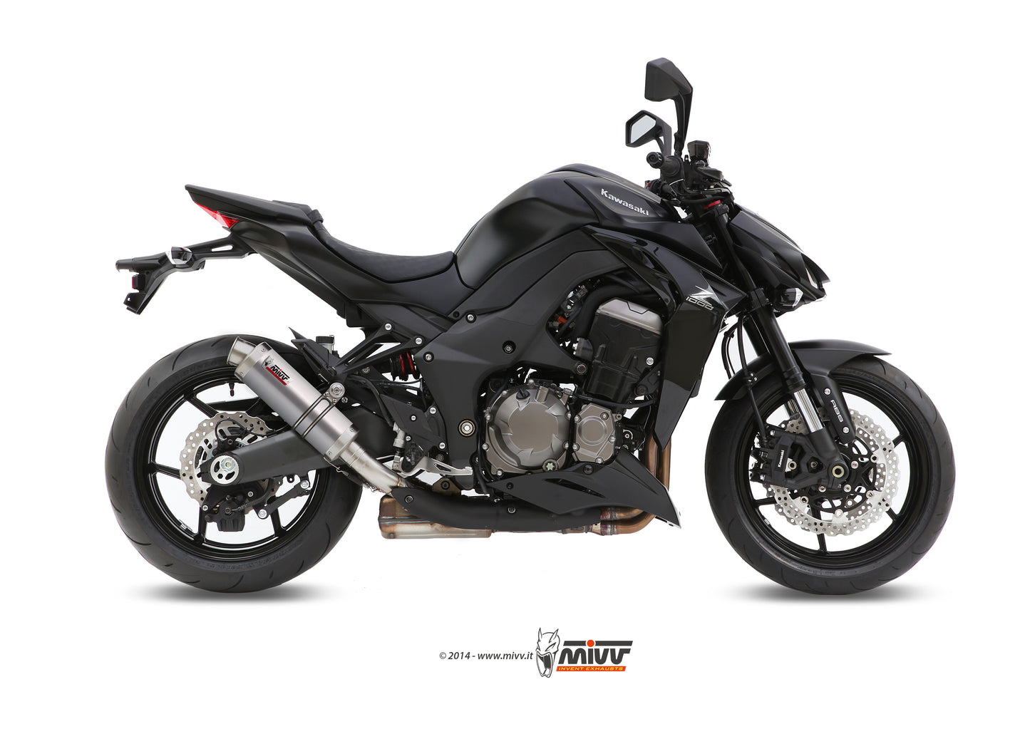 MIVV 2 Slip-on, GP Titan, Standard Exhaust For Kawasaki Z1000 / Z1000 R Edition 2014-2020