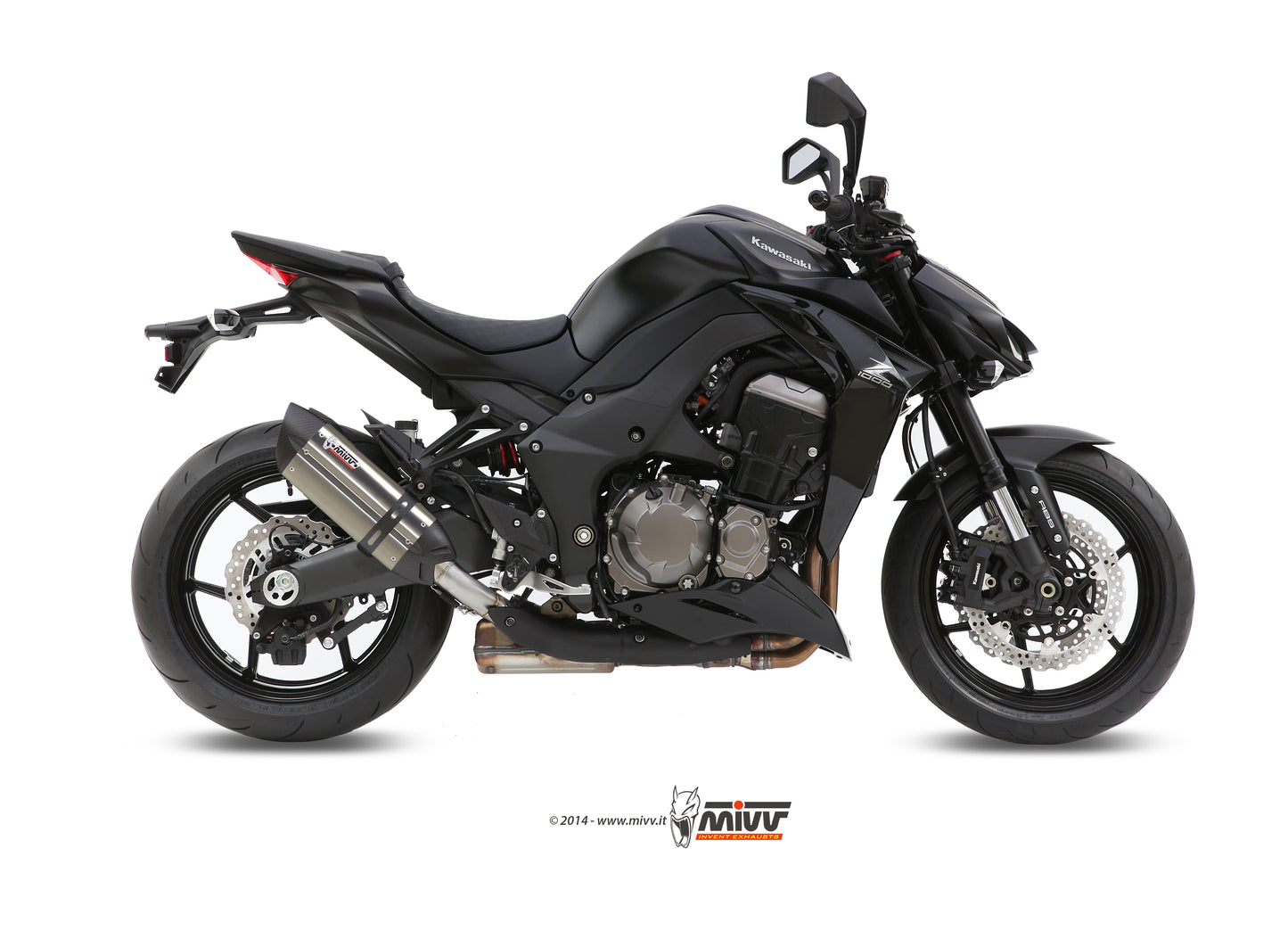 MIVV 2 Slip-on, Suono Stainless Steel, Standard Exhaust For Kawasaki Z1000 / Z1000 R Edition 2014-2020