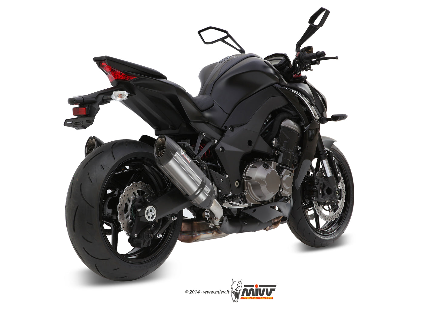 MIVV 2 Slip-on, Suono Stainless Steel, Standard Exhaust For Kawasaki Z1000 / Z1000 R Edition 2014-2020