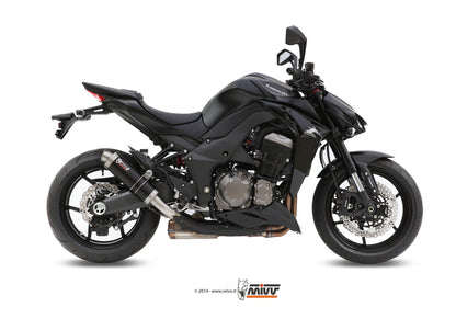 MIVV 2 Slip-on, GP Black, Standard Exhaust For Kawasaki Z1000 / Z1000 R Edition 2014-2020