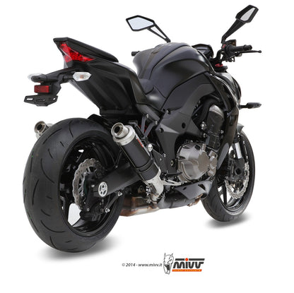 MIVV 2 Slip-on, GP Black, Standard Exhaust For Kawasaki Z1000 / Z1000 R Edition 2014-2020