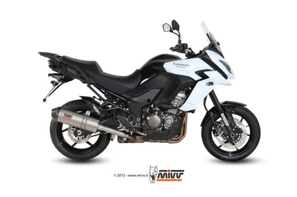 MIVV Slip-on, Oval Titan, Standard Exhaust For Kawasaki Versys 1000 2015-2018