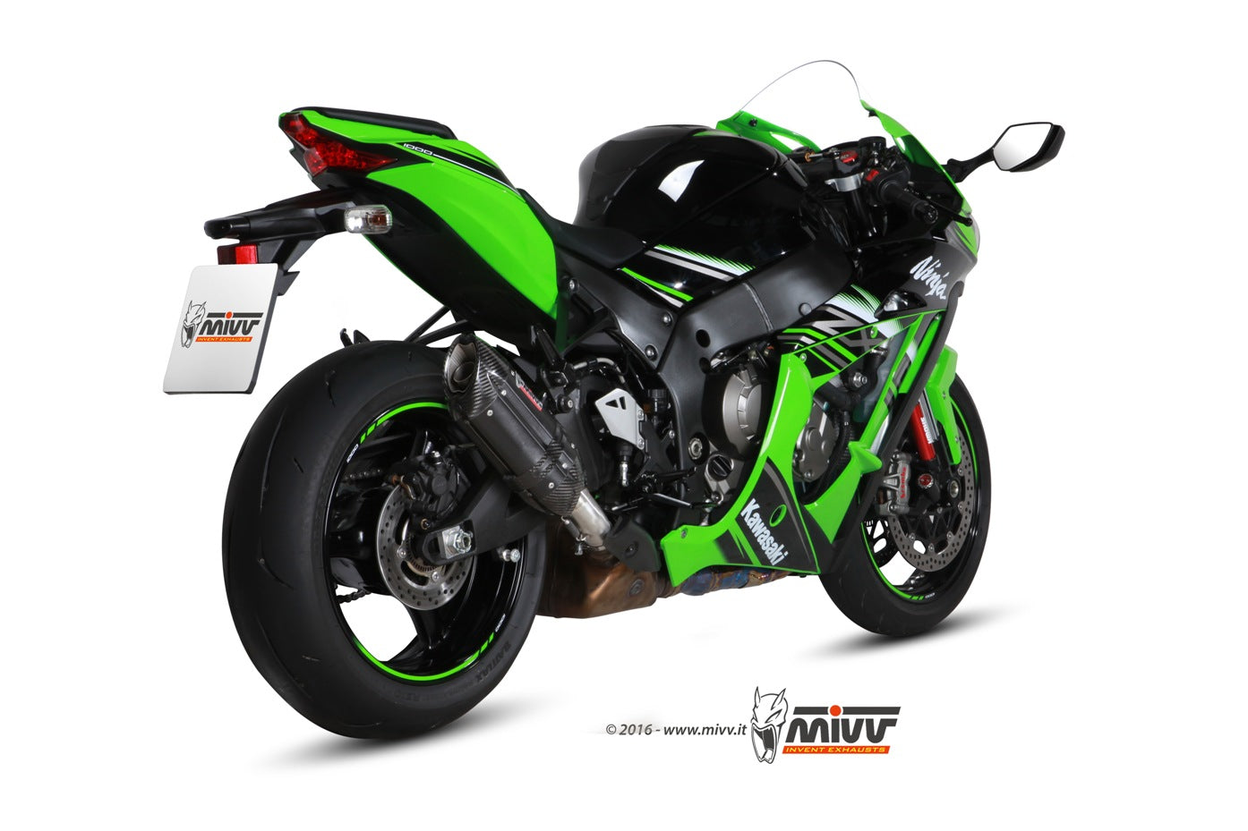 MIVV Slip-on, Suono Black, Standard Exhaust For Kawasaki ZX-10 R / RR 2016-2022