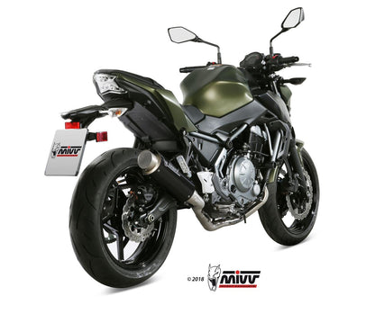MIVV Full System 2x1, GPpro Carbon, Alto/High up Exhaust For Kawasaki Ninja 650 / Z650 2017-2022