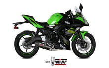 MIVV Full System 2x1, Oval Carbon, Standard Exhaust For Kawasaki Ninja 650 / Z650 2017-2022