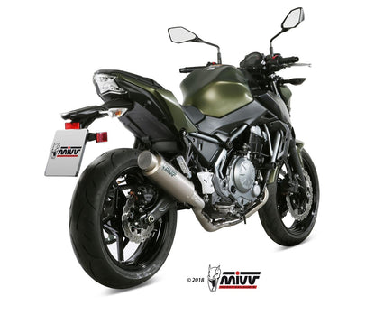 MIVV Full System 2x1, GPpro Titan, Alto/High up Exhaust For Kawasaki Ninja 650 / Z650 2017-2022