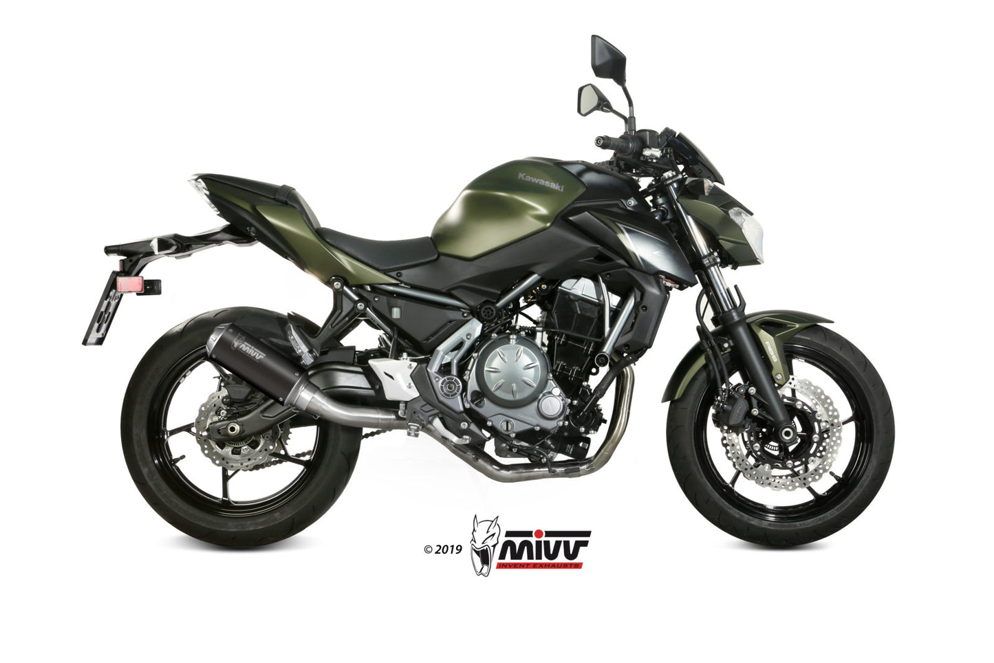 MIVV Full System 2x1, MK3 Black, Standard Exhaust For Kawasaki Ninja 650 / Z650 2017-2022
