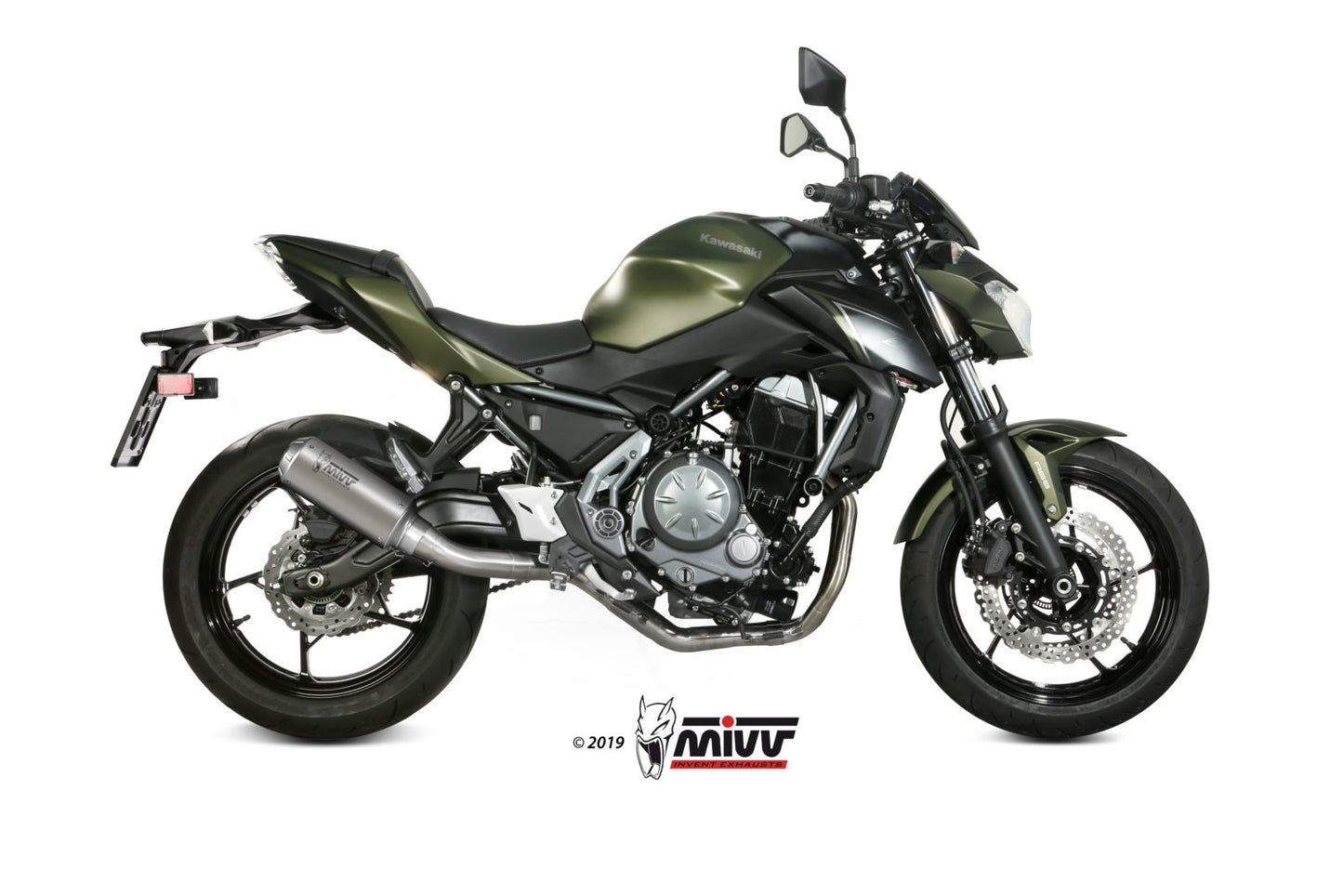 MIVV Full System 2x1, MK3 Stainless Steel, Standard Exhaust For Kawasaki Ninja 650 / Z650 2017-2022