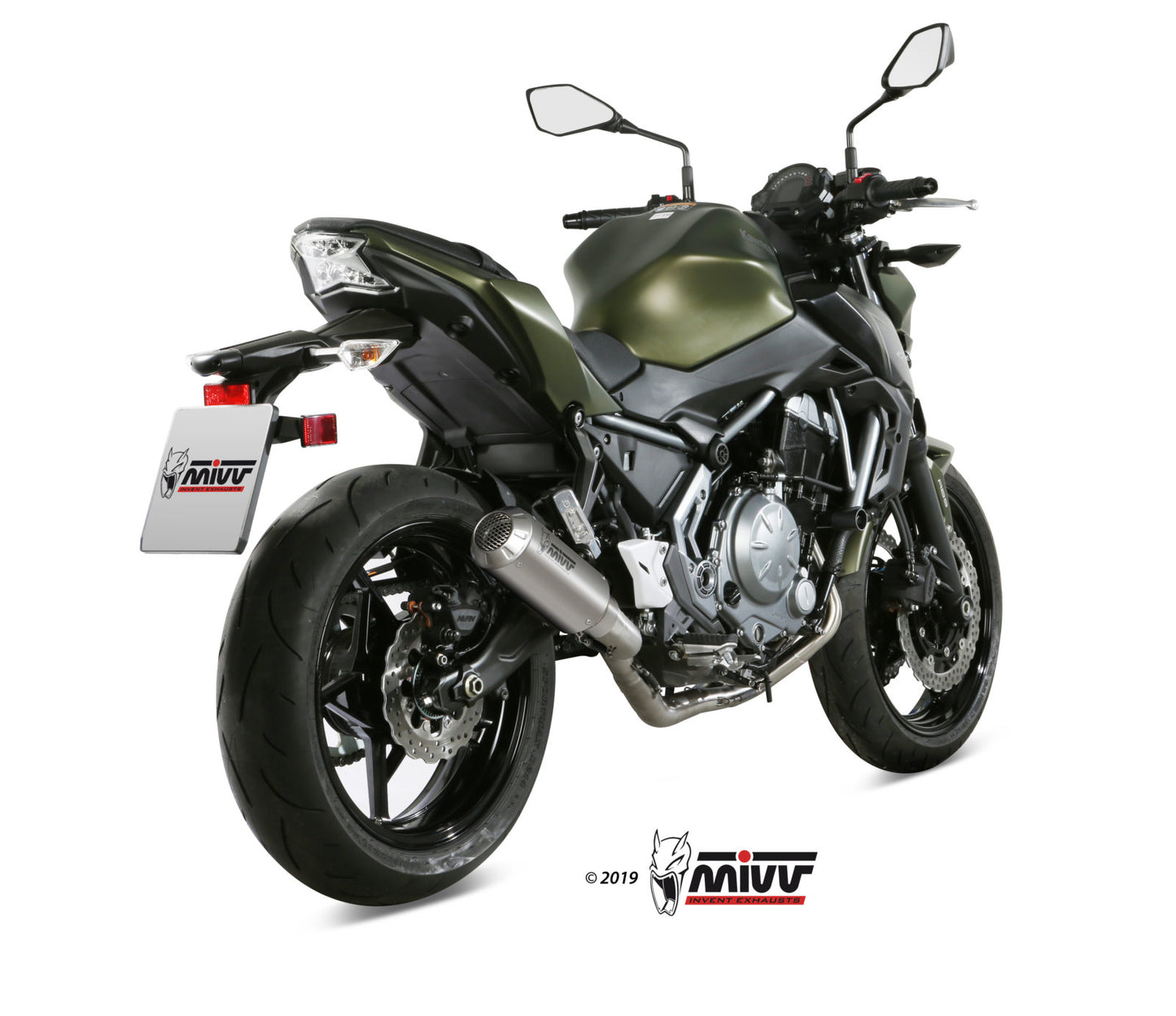 MIVV Full System 2x1, MK3 Stainless Steel, Standard Exhaust For Kawasaki Ninja 650 / Z650 2017-2022