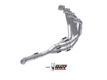 MIVV No-kat full collectors (fits on both MIVV and original silencers) Exhaust For Kawasaki Z900 2017-2019