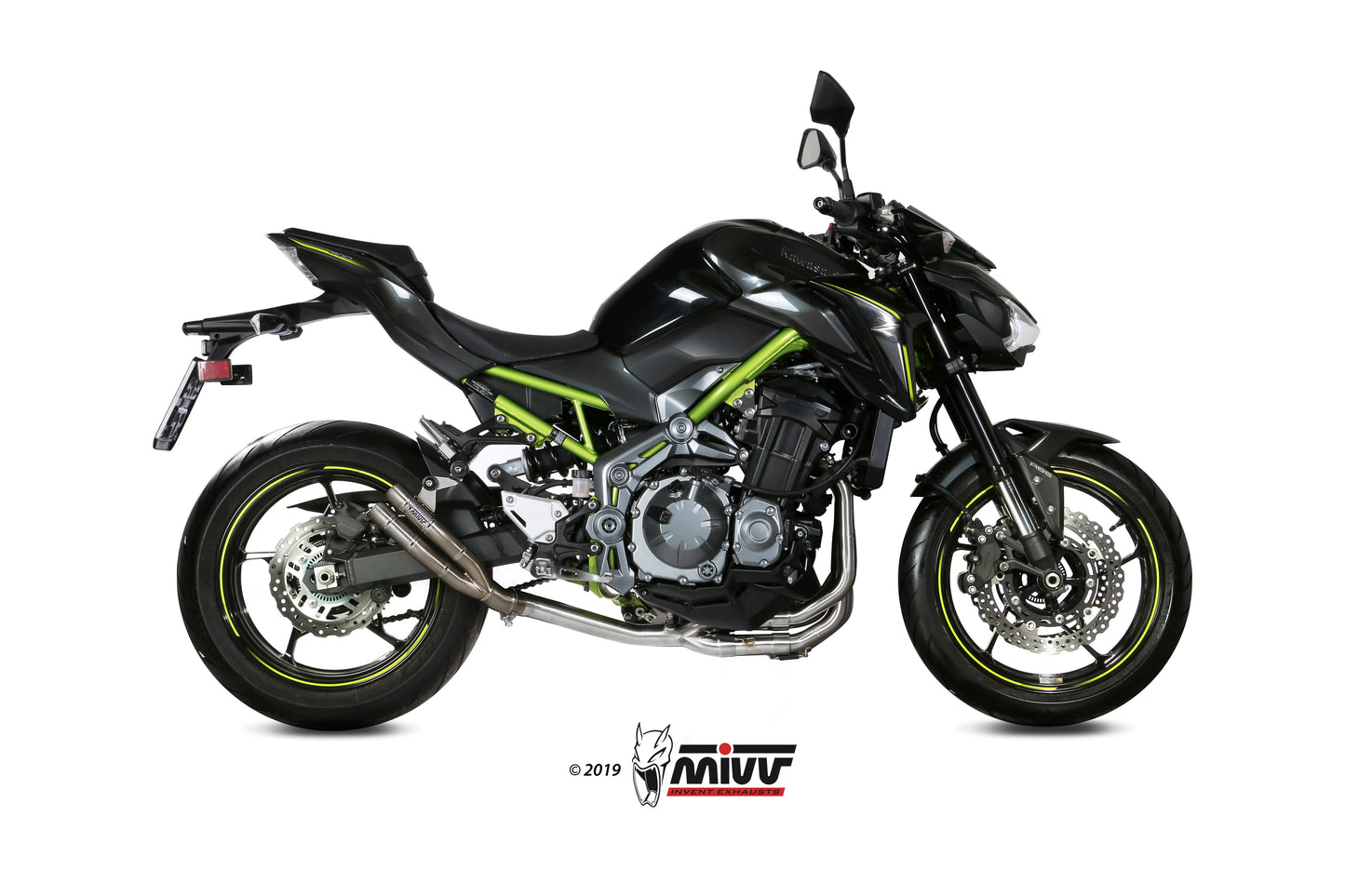MIVV No-kat full collectors (fits on both MIVV and original silencers) Exhaust For Kawasaki Z900 2017-2019