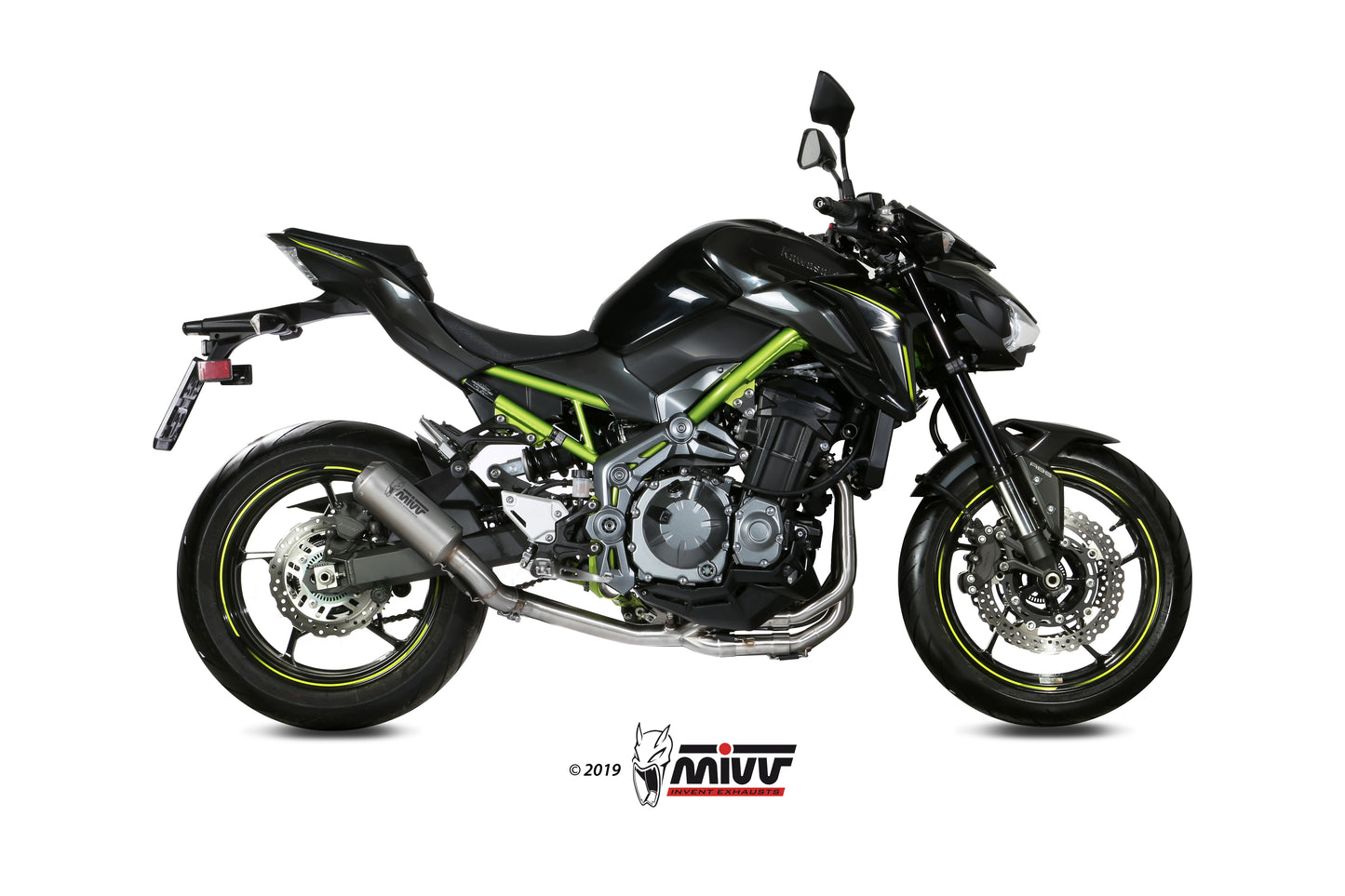 MIVV No-kat full collectors (fits on both MIVV and original silencers) Exhaust For Kawasaki Z900 2017-2019
