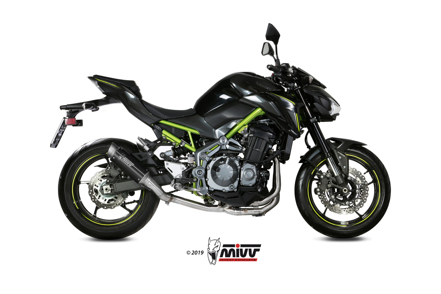 MIVV No-kat full collectors (fits on both MIVV and original silencers) Exhaust For Kawasaki Z900 2017-2019