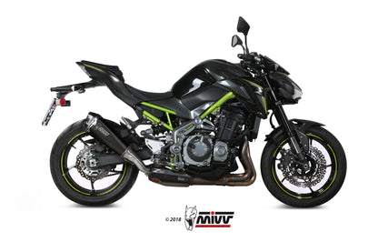 MIVV Slip-on, Delta Race Black, Standard Exhaust For Kawasaki Z900 17-19, Z900 A2 (35 KW / 70 KW) 17-22