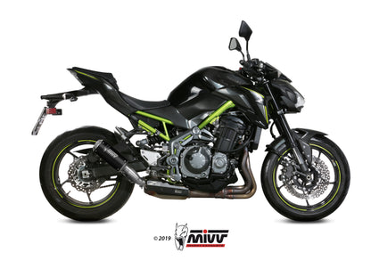 MIVV Slip-on, MK3 Black, Standard Exhaust For Kawasaki Z900 17-19, Z900 A2 (35 KW / 70 KW) 17-22