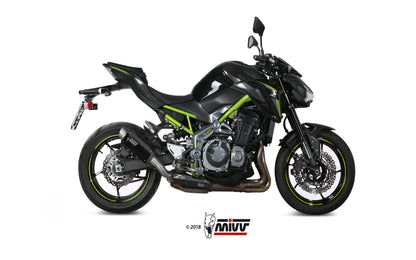 MIVV Slip-on, Gppro Black, Standard Exhaust For Kawasaki Z900 17-19, Z900 A2 (35 KW / 70 KW) 17-22