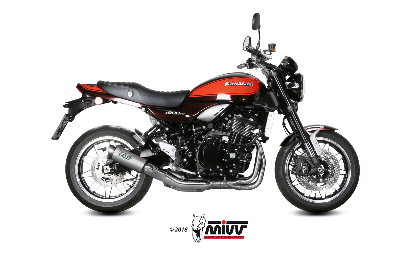MIVV Slip-on, GPpro Titan, Standard Exhaust For Kawasaki Z900 RS 2018-2022