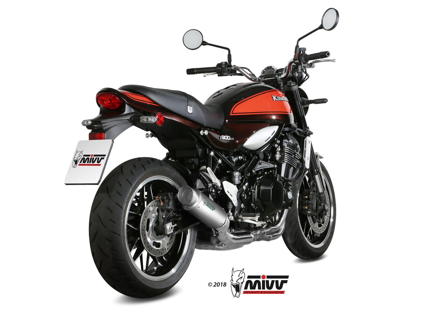 MIVV Slip-on, GPpro Titan, Standard Exhaust For Kawasaki Z900 RS 2018-2022