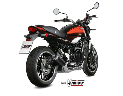 MIVV Slip-on, Ghibli Black, Standard Exhaust For Kawasaki Z900 RS 2018-2022