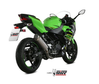 MIVV [No-kat pipe (compatible with both MIVV and original silencers).] Exhaust For Kawasaki Ninja 400 18-20, Z400 19-20