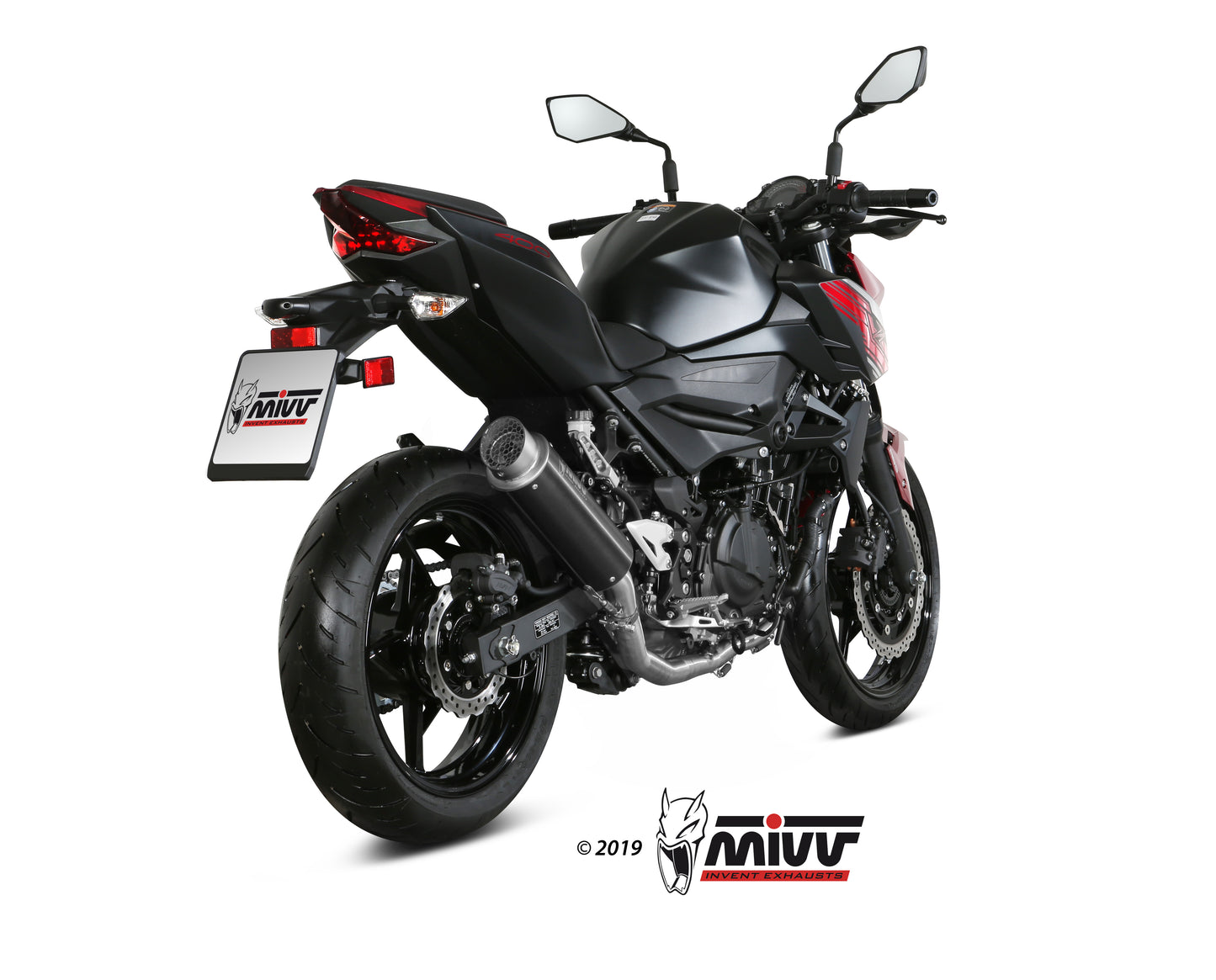 MIVV [No-kat pipe (compatible with both MIVV and original silencers).] Exhaust For Kawasaki Ninja 400 18-20, Z400 19-20