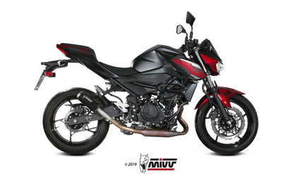 MIVV Slip-on, MK3 Black, Standard Exhaust For Kawasaki Ninja 400 18-20, Z400 19-20