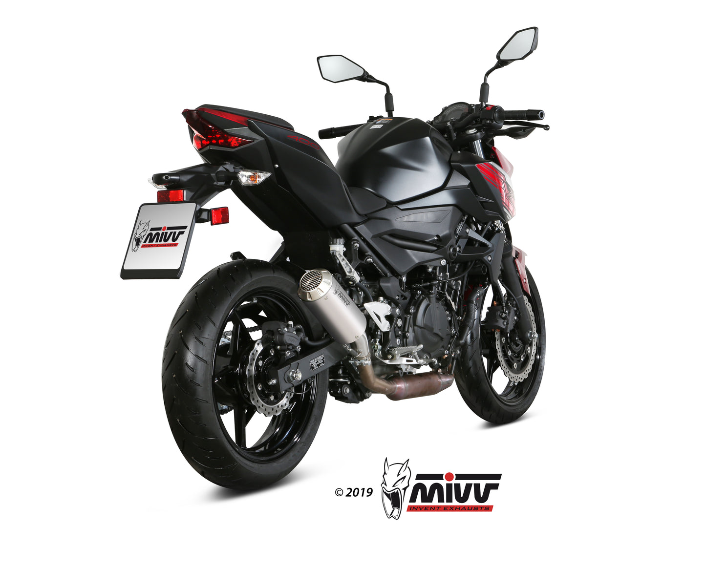 MIVV Slip-on, MK3 Stainless Steel, Standard Exhaust For Kawasaki Ninja 400 18-20, Z400 19-20