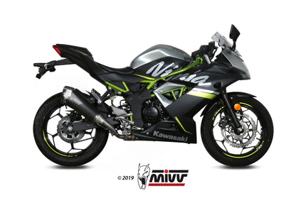 MIVV Slip-on, Delta Race Black, Standard Exhaust For Kawasaki Ninja 125 / Z125 2019-2022