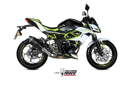 MIVV Slip-on, Delta Race Black, Standard Exhaust For Kawasaki Ninja 125 / Z125 2019-2022