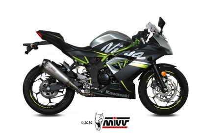 MIVV Slip-on, Delta Race Stainless Steel, Standard Exhaust For Kawasaki Ninja 125 / Z125 2019-2022