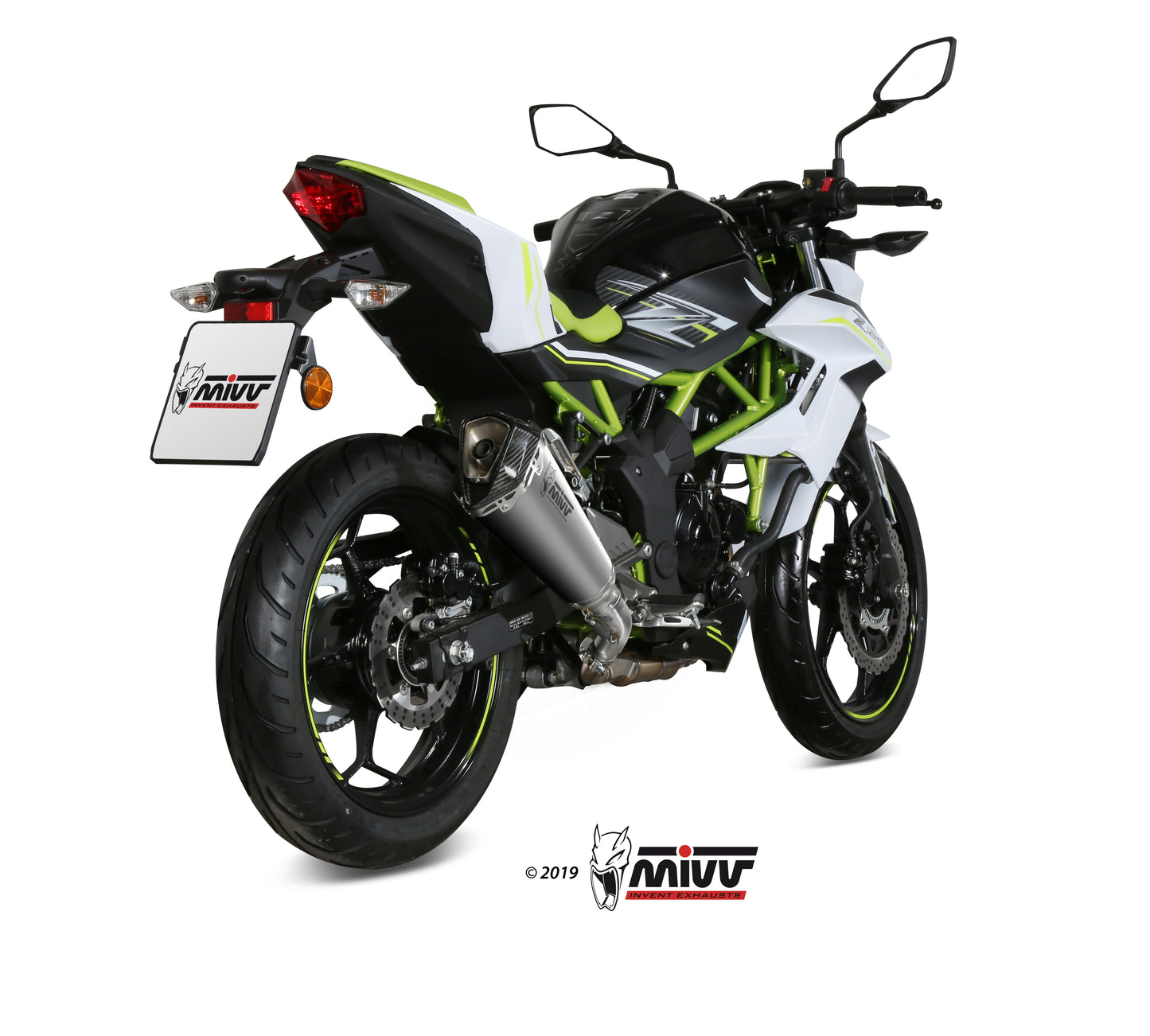 MIVV Slip-on, Delta Race Stainless Steel, Standard Exhaust For Kawasaki Ninja 125 / Z125 2019-2022