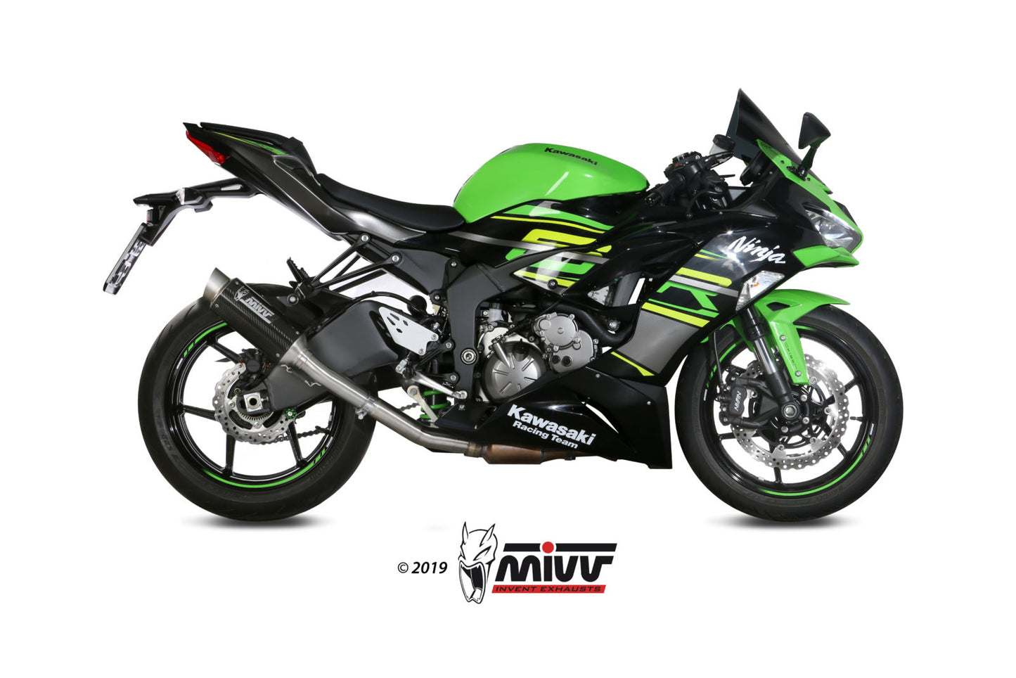 MIVV [No-kat pipe (compatible with both MIVV and original silencers).] Exhaust For Kawasaki ZX-6R 636 2019-2020