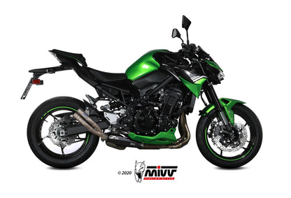 MIVV Slip-on, Double Gun Full Titanium, Standard Exhaust For Kawasaki Z900 2020-2022