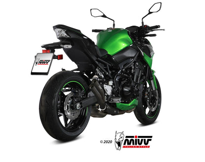 MIVV Slip-on, Double Gun Black, Standard Exhaust For Kawasaki Z900 2020-2022