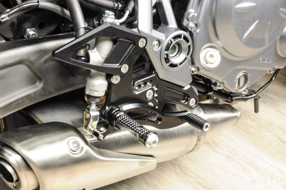 Bonamici Racing Aluminium Rearsets for the Kawasaki Z650/Ninja 650 2017-2019