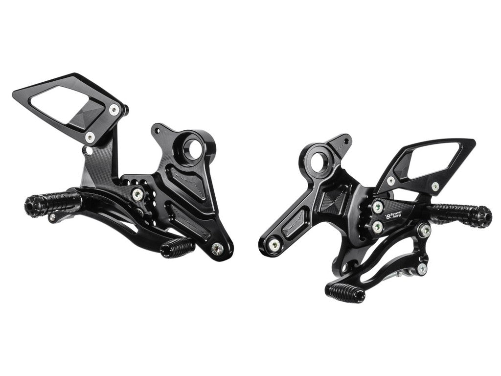 Bonamici Racing Aluminium Rearsets for the Kawasaki Z650/Ninja 650 2017-2019