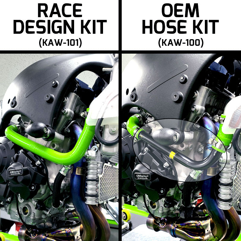 SamcoSport 5 Piece OEM Design Full Silicone Coolant Hose Set For Kawasaki ZX-10R / ZX-10RR (2021+)