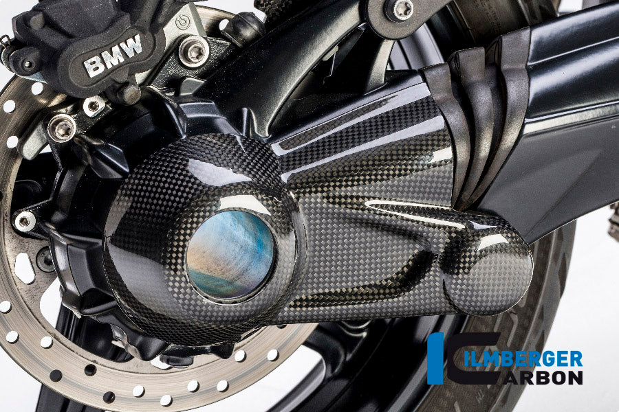 Ilmberger Carbon Bevel Drive Housing Protector for the BMW R 1200 S '06-08, R 1200 R '07-14, R 1200 GS '04-12, HP 2 Megamoto '08-13, HP 2 Sport '08-12, R Nine T/Racer '14-17, R Nine T Scrambler '2016