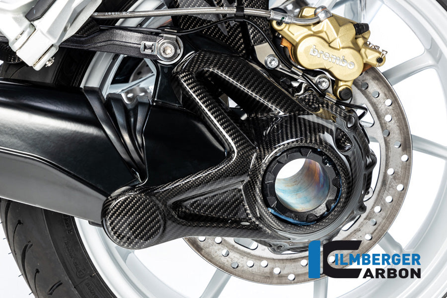 Ilmberger Carbon Bevel Drive Housing Protector (Mounting without Rear Splash Guard) for the BMW R 1250 GS / GS Adventure / R 1250 R 2019