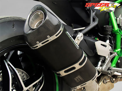 Bodis SB1-S-C Slip On Exhaust For Kawasaki Ninja H2 (15-21)